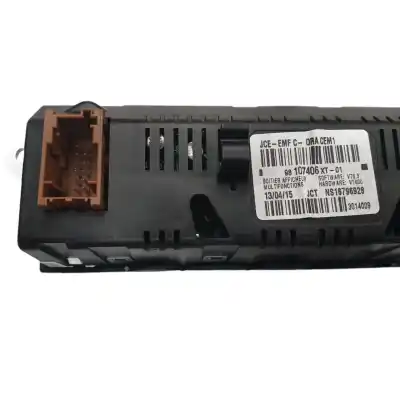 Second-hand car spare part multifunction display for citroen c3 attraction oem iam references 98107406xt  