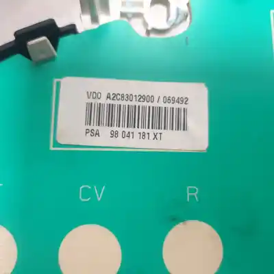 Peça sobressalente para automóvel em segunda mão quadrante por citroen c3 seduction referências oem iam 98041181xt  