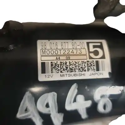 Peça sobressalente para automóvel em segunda mão motor de arranque por citroen c3 seduction referências oem iam 9801667780  