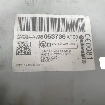 Peça sobressalente para automóvel em segunda mão sistema de áudio / rádio cd por citroen c3 seduction referências oem iam 98053736xt  