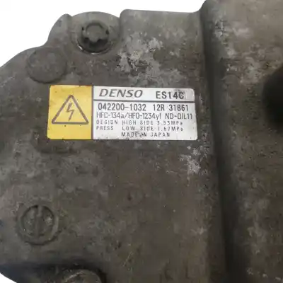 Pezzo di ricambio per auto di seconda mano compressore aria condizionata per toyota prius (nhw30) plug-in hybrid advance riferimenti oem iam 0422001032  