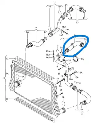 Second-hand car spare part  for SEAT LEON (1P1)  OEM IAM references 1K0145838C  