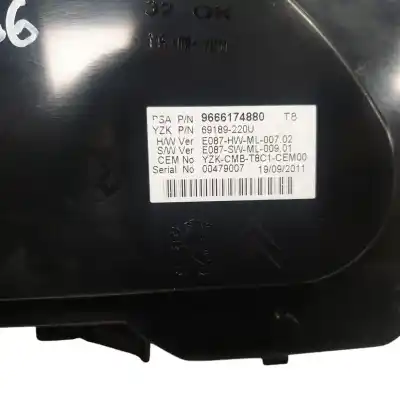 Peça sobressalente para automóvel em segunda mão quadrante por peugeot 3008 monospace (0u_) 1.6 vti referências oem iam 9666174880