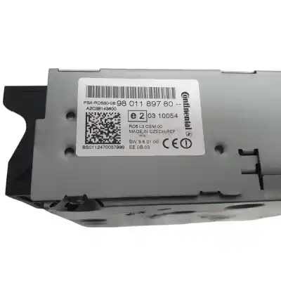 Peça sobressalente para automóvel em segunda mão sistema de áudio / rádio cd por citroen c4 lim. tonic referências oem iam 9801189780  