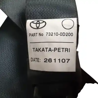 Автозапчастина б/у передній правий ремін безпеки для toyota yaris (ksp9/scp9/nlp9) blue посилання на oem iam 732100d200  