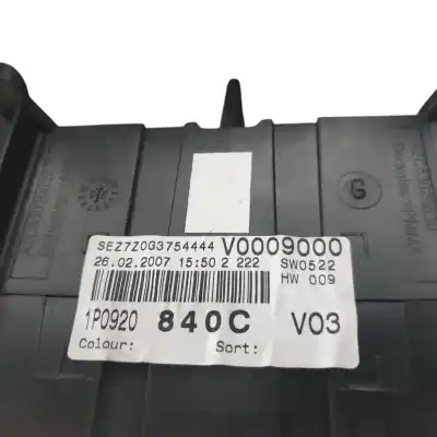 Peça sobressalente para automóvel em segunda mão quadrante por seat leon (1p1) reference referências oem iam 1p0920804bx  