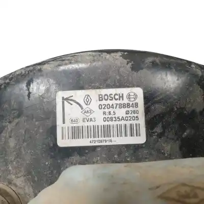 Автозапчастина б/у гальмівний серво для renault kangoo ii (f/kw0) (2008->) 1.5 dynamique ´´all road´´ [1.5 ltr. - 78 kw dci diesel] посилання на oem iam 472109791r  