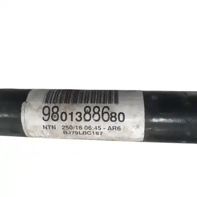 Peça sobressalente para automóvel em segunda mão transmissão dianteira direita por citroen c3 tonic referências oem iam 9801388680  