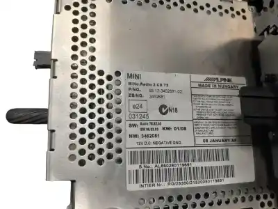Pièce détachée automobile d'occasion système audio / radiocd pour mini mini (r56) one références oem iam 6512345268102