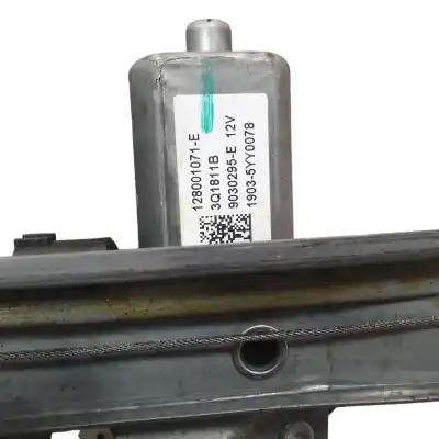 Second-hand car spare part passenger side right window regulator for renault captur intens oem iam references 807200713r  
