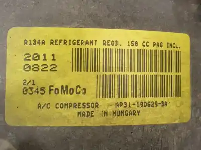 Peça sobressalente para automóvel em segunda mão compressor de ar condicionado a/a a/c por ford focus lim. (cb8) trend referências oem iam ap3119d629ba