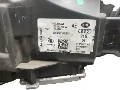 Second-hand car spare part right headlight for audi a3 (8v) attraction oem iam references 8v0941006ae  