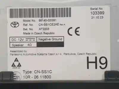 Second-hand car spare part gps navigation system for toyota corolla (e21) hybrid active oem iam references 8614002g91  