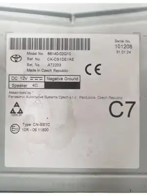 Second-hand car spare part gps navigation system for toyota corolla (e21) hybrid active oem iam references 8614002q10  