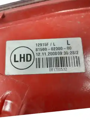 Peça sobressalente para automóvel em segunda mão farolim traseiro esquerdo por toyota auris active referências oem iam 815600238000