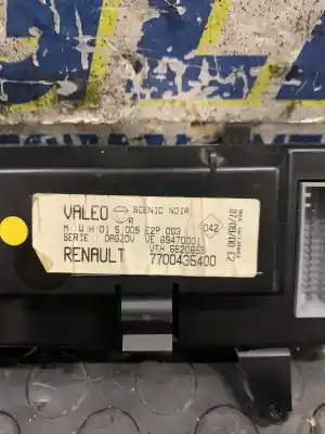 Second-hand car spare part heating / air conditioning control panel for renault scénic i monospace (ja0/1_, fa0_) 1.9 dci (ja05, ja1f) oem iam references 7700435400  