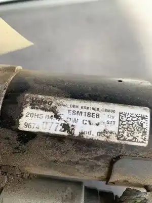 Second-hand car spare part starter motor for citroen ds4 / ds4 crossback (nx desde 09/2015) 1.2 turbo oem iam references 9674077280  