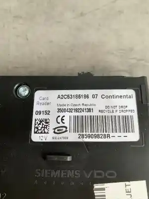 Автозапчастина б/у тримач картки / зчитувач ключа для renault scénic iii (jz0/1_) 1.5 dci посилання на oem iam 285909828r  