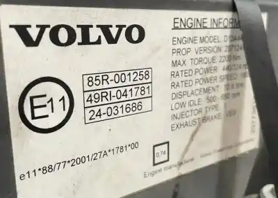 Tweedehands auto-onderdeel complete motor voor volvo volvo fm fm 440 2005- 440cv 12800cc 1010661  oem iam-referenties d13a440 ec01 1639850  