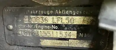 Second-hand car spare part scrapped engine for man man tgl 12.240 fc, frc, flc, flrc 2005- 240cv 6871cc 1008096  oem iam references d0836lfl50 d0836 lfl50  
