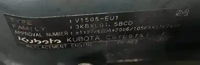 Pezzo di ricambio per auto di seconda mano motore esploso per kubota kubota kubota riferimenti oem iam 4 cilindros v1505  