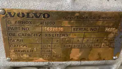 Pièce détachée automobile d'occasion boîte de vitesses detachée pour volvo volvo fl 7 fl 7/230 1985-1998 230cv 6700cc 1003869  références oem iam 1652010  