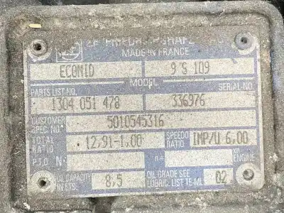 Автозапчастина б/у коробка передач для man man man посилання на oem iam 1304051478 5010545316  