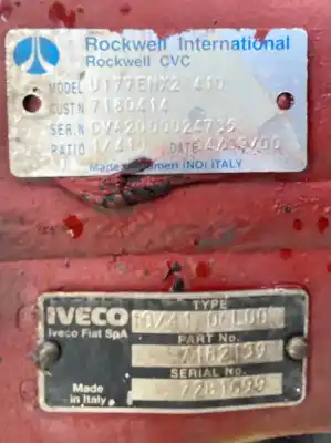 Автозапчасти б/у задний дифференциал + мост за iveco eurotech cursor (mh) 7.8 diesel ссылки oem iam 7182139  