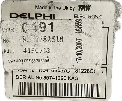 Second-hand car spare part ecu engine control for renault kangoo 1.5dci kangoo 1.5dci oem iam references 8209582518  