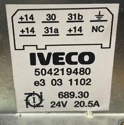 Peça sobressalente para automóvel em segunda mão módulo eletrônico por iveco iveco iveco referências oem iam 504219480  