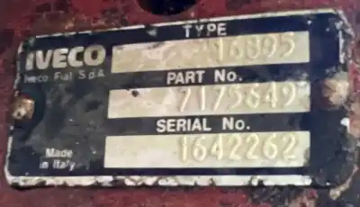 Pezzo di ricambio per auto di seconda mano differenziale posteriore + ponte per iveco daily  riferimenti oem iam 7175649  