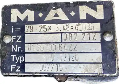 Peça sobressalente para automóvel em segunda mão charrió / suporte de eixo de trás por man man man referências oem iam 81354016050 81354016082  
