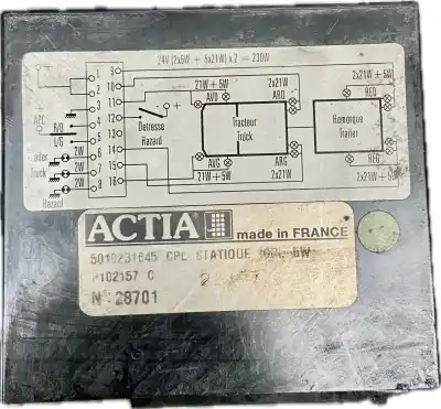 Peça sobressalente para automóvel em segunda mão centralina de motor uce por renault renault renault referências oem iam 5010231645