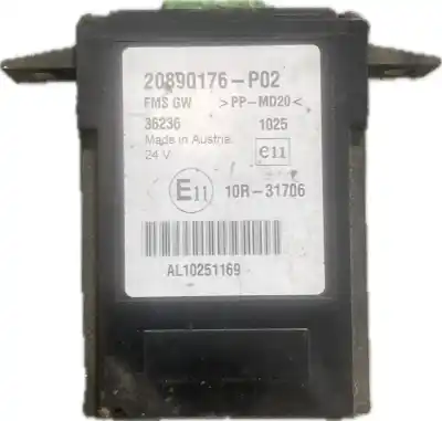 Peça sobressalente para automóvel em segunda mão módulo eletrônico por renault renault renault referências oem iam 20890176 p02