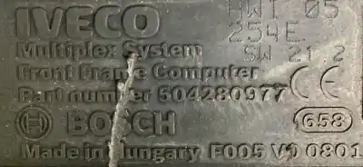 Second-hand car spare part ecu engine control for iveco stralis  oem iam references 504280977  