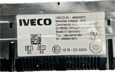 Second-hand car spare part dashboard for iveco eurocargo  oem iam references 5802043070  