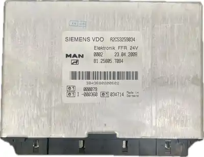 Second-hand car spare part ecu engine control for man tgx oem iam references 81258057084 a2c53259034