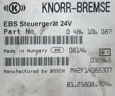 Second-hand car spare part ecu engine control for man tgx  oem iam references 81258087046 0486106087  