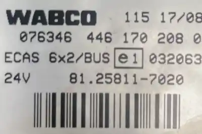 Second-hand car spare part ecu engine control for man tgx  oem iam references 81258117020 4461702080  