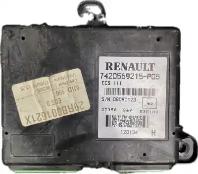 Peça sobressalente para automóvel em segunda mão módulo eletrônico por renault premium distribution 7.2 diesel referências oem iam 7420569215-p05