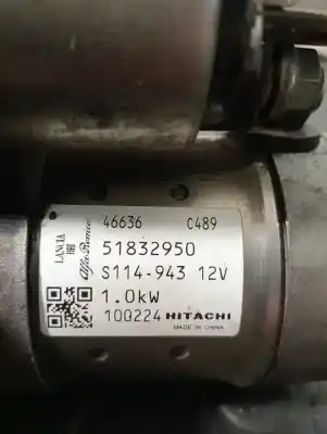Second-hand car spare part STARTER MOTOR for ABARTH 500  OEM IAM references 51832950  