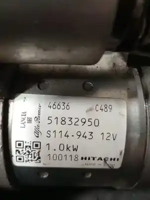 Second-hand car spare part starter motor for fiat 500 cabrio (150) * oem iam references 51832950  