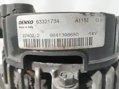 Автозапчастина б/у генератор для peugeot 206 sw (2e/k) 1.6 hdi 110 посилання на oem iam 9641398680  