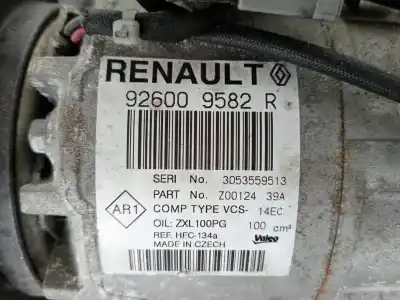 Recambio de automóvil de segunda mano de compresor aire acondicionado para renault clio iv bh desde 09/2012 clio authentique referencias oem iam 926009582r  