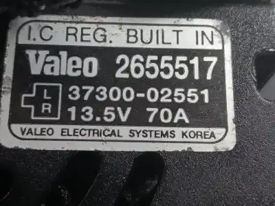 Peça sobressalente para automóvel em segunda mão alternador por kia picanto 1.1 crdi cat referências oem iam 2655517  