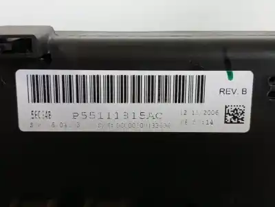 Peça sobressalente para automóvel em segunda mão comando de sofagem (chauffage / ar condicionado) por dodge avenger se referências oem iam p55111815ac  