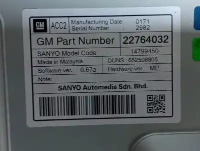 Peça sobressalente para automóvel em segunda mão módulo / sistema de navegação gps por opel astra j lim. selective referências oem iam 453116246  