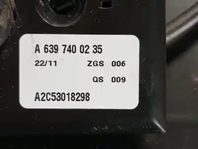 Pièce détachée automobile d'occasion SERRURE DE PORTE ARRIÈRE DROITE pour MERCEDES-BENZ VITO  Références OEM IAM A6397400235  