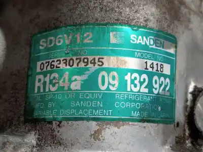 Second-hand car spare part air conditioning compressor for opel astra 1.6 g oem iam references 09132922  