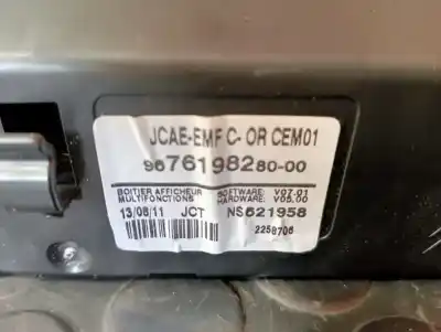 Pezzo di ricambio per auto di seconda mano display multifunzione per citroen c4 picasso/spacetourer 1.6 exclusive [1.6 ltr. - 85 kw e-hdi fap] riferimenti oem iam 9676198280  